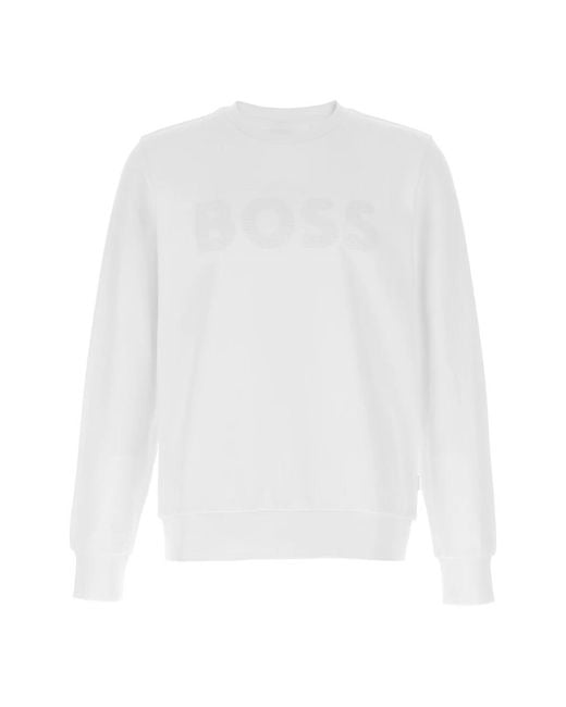 HUGO Soleri 120 Sweatshirt in White für Herren