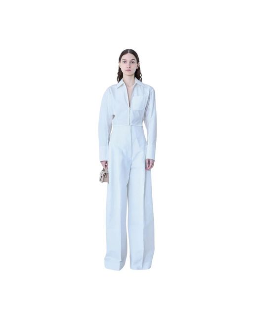 Jacquemus Blue Wide Trousers