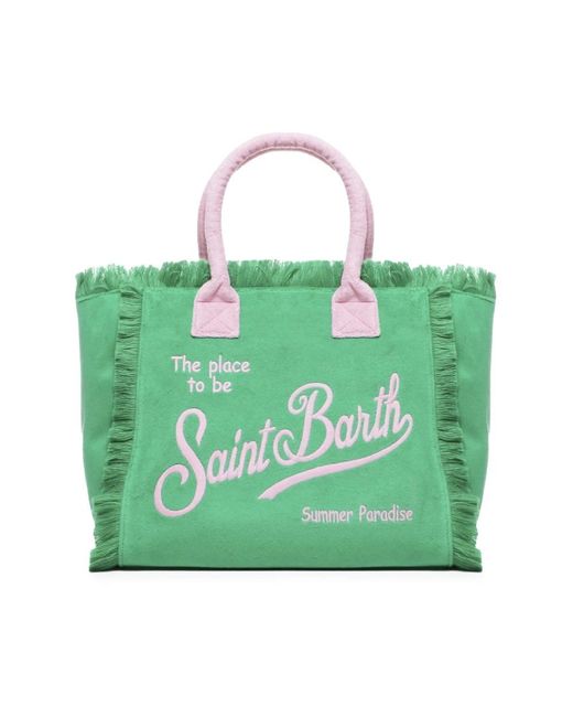Mc2 Saint Barth Green Tote Bags