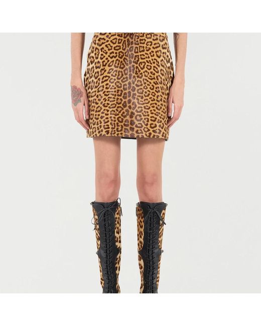 Roberto Cavalli Natural Short Skirts