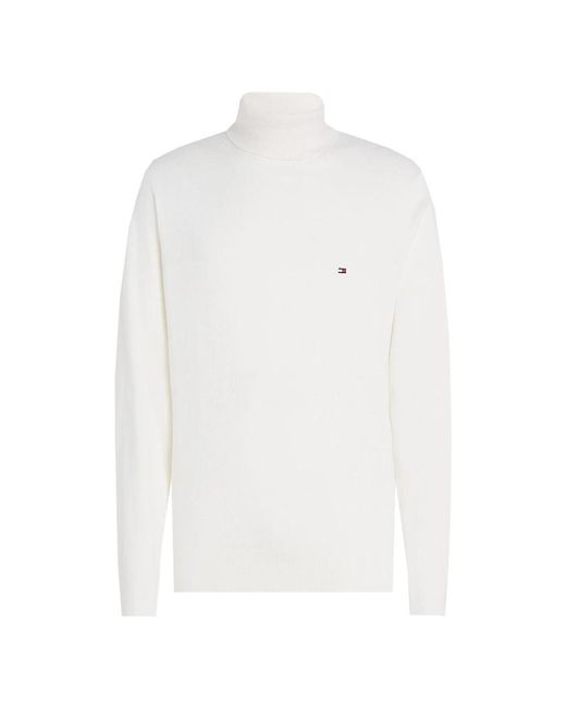 Tommy Hilfiger White Sweater Mw0mw28048 Ybi Avorio / Xl for men