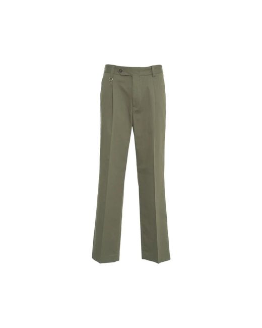 Straight Trousers Paolo Pecora de hombre de color Green