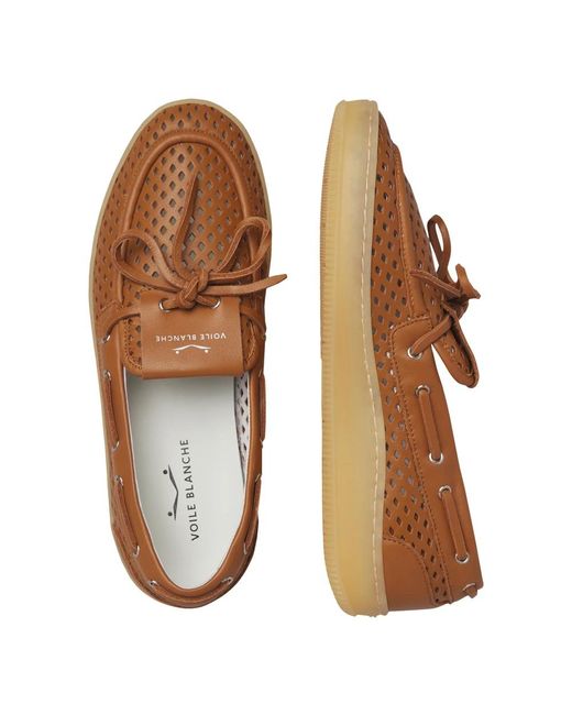 Voile Blanche Brown Boat Shoes