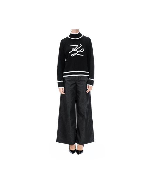 Karl Lagerfeld Blue Turtlenecks