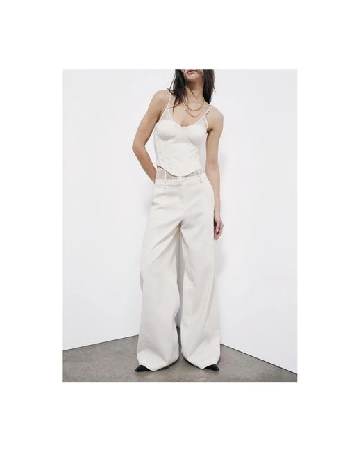 Patrizia Pepe White Sleeveless Tops
