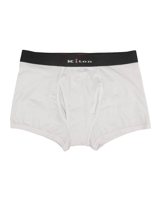 Kiton Cotton Ea Ondergoed in het White voor heren
