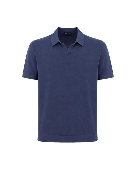 Drumohr Blue Polo Shirts for men
