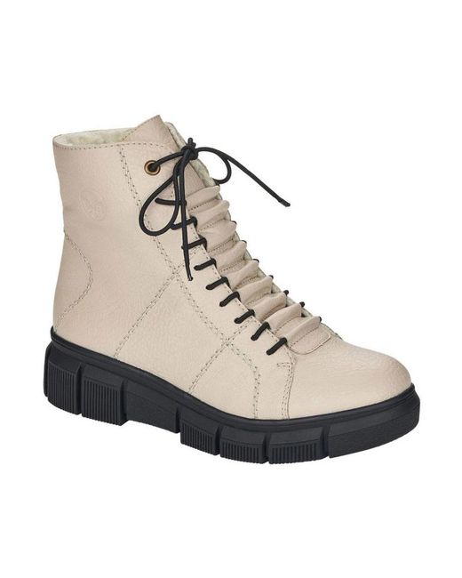Rieker Natural Lace-Up Boots