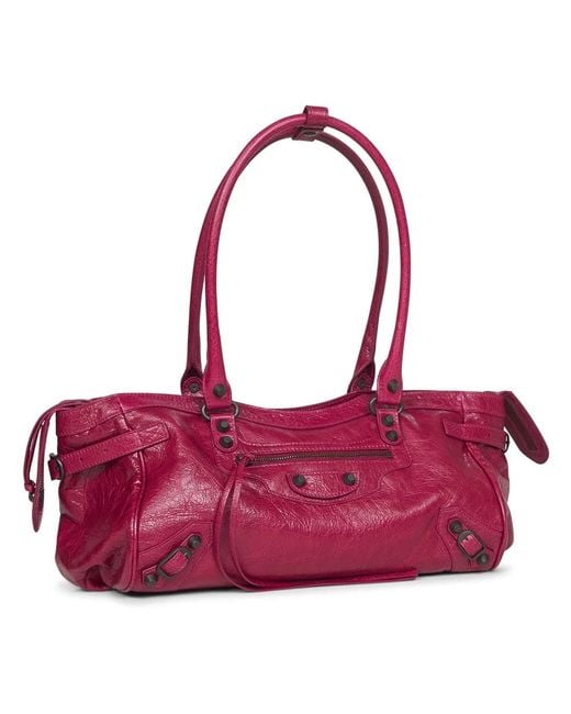 Balenciaga Red Storico Lambskin Arena Tasche