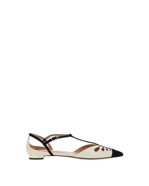 Aquazzura Brown Ballerina Shoes