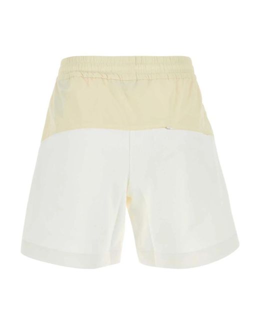 Herno Fitness ,Veelkleurig ,Katoen Laminar Shorts in het Natural