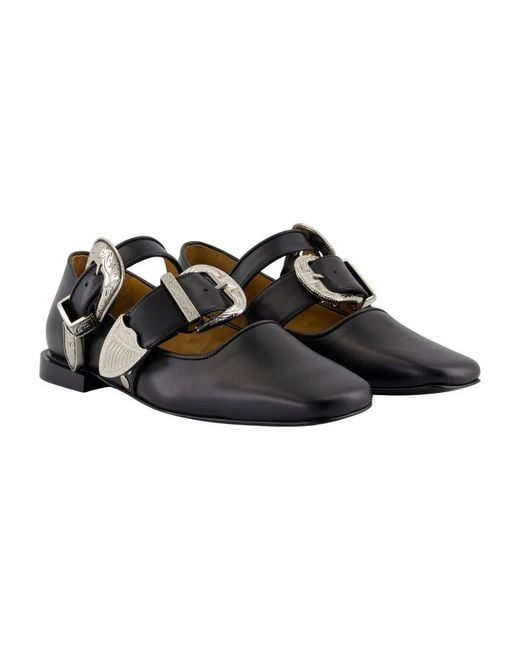 Toga Black Ballerinas