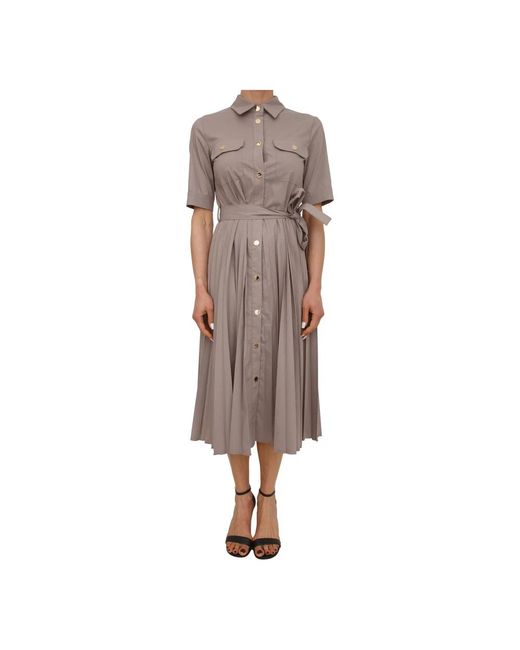 Fracomina Brown Shirt Dresses