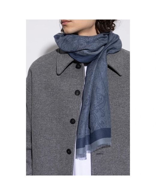 Etro Blue Scarves for men