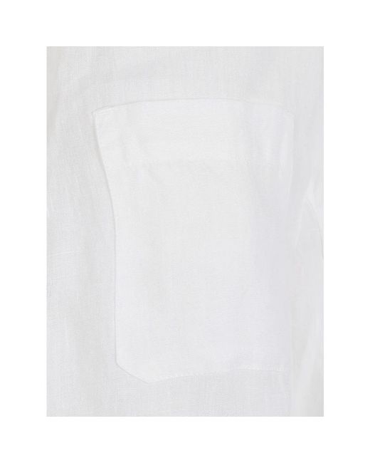 Max Mara Linnen Overhemd in het White