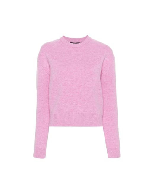 Balenciaga Pink Round-Neck Knitwear