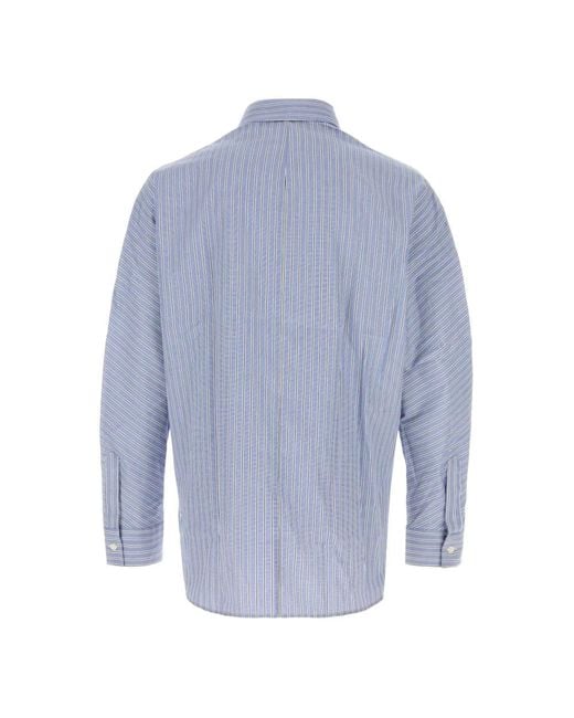 Givenchy Gestreept Poplin Shirt in het Blue voor heren
