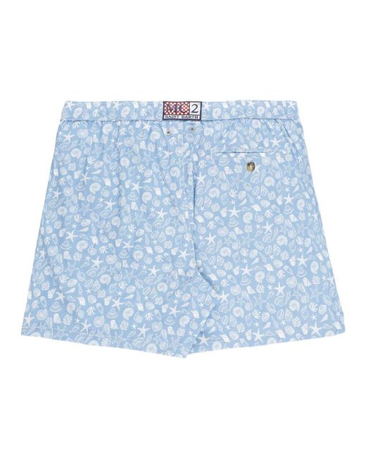 Mc2 Saint Barth Hellblaues Water Shell Trunk Suit in Blue für Herren