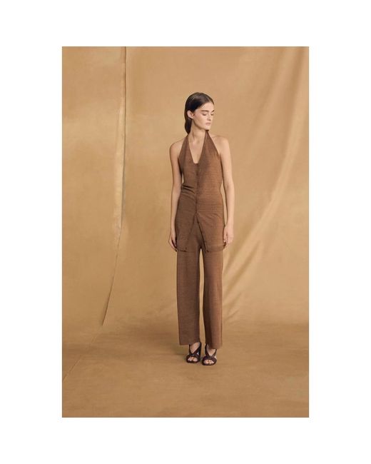 Cortana Brown Wide Trousers