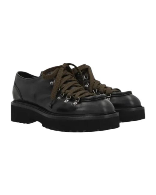 Doucal's Black Laced Shoes