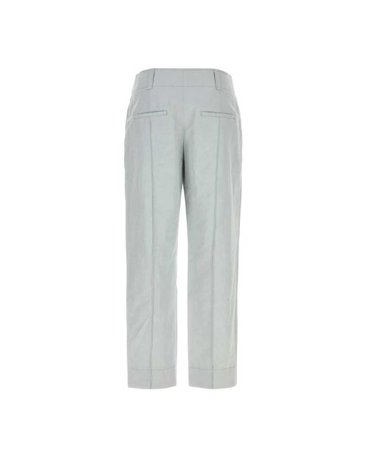 Chloé Gray Straight Trousers