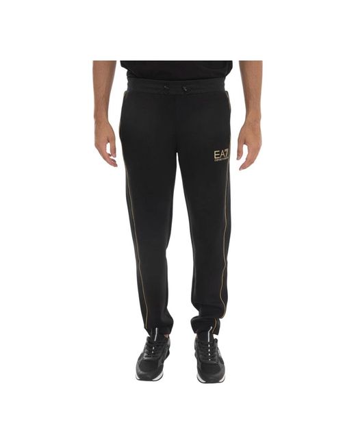 EA7 Fleece Broek in het Black voor heren
