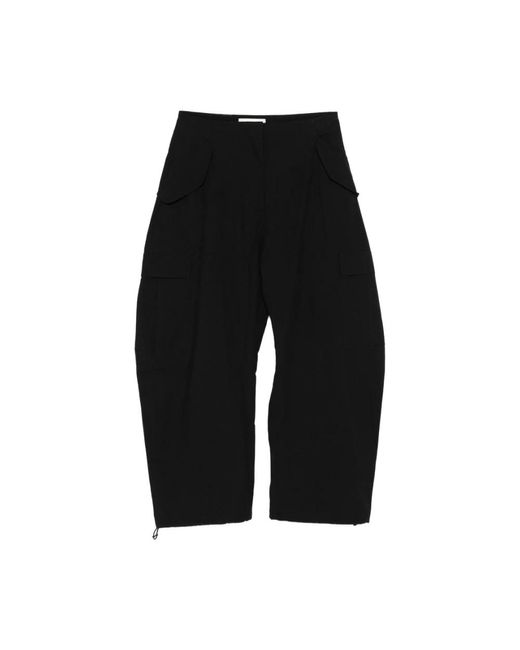 Wide Trousers Studio Nicholson de color Black