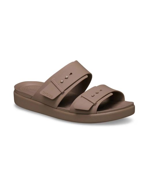 CROCSTM Brown Sliders