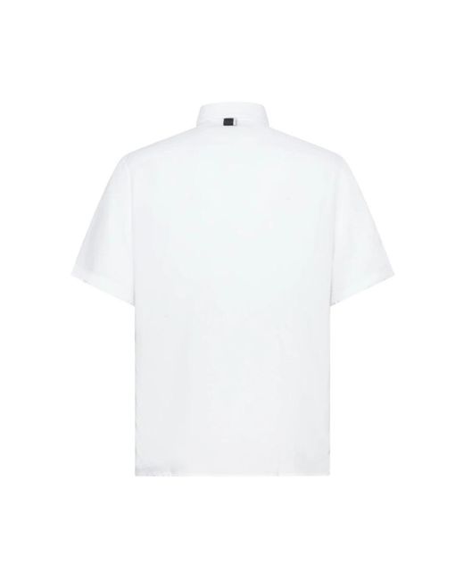 Low Brand White Short Sleeve Shirts for men