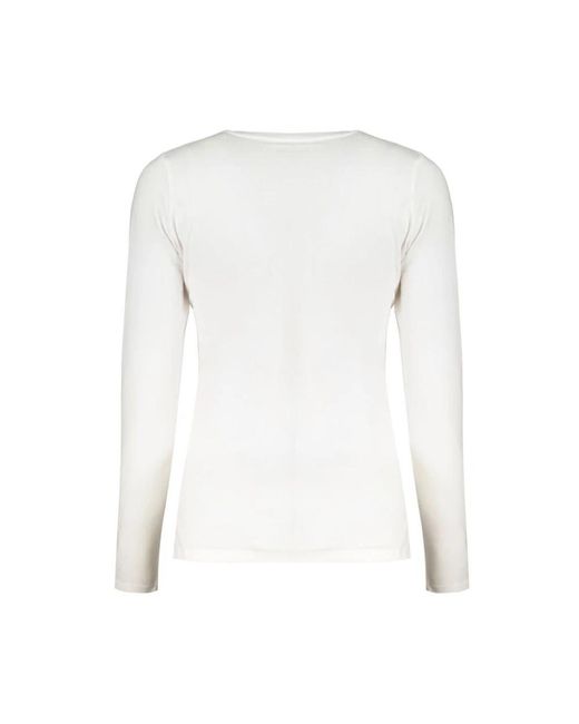 Pepe Jeans White Long Sleeve Tops