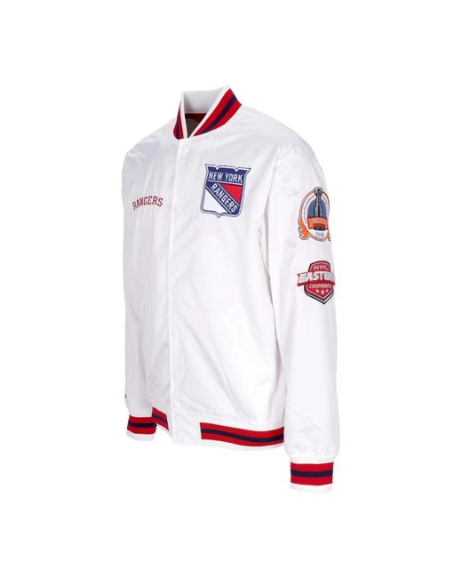 Mitchell & Ness Jassen ,Wit ,Bomber Jassen in het White voor heren