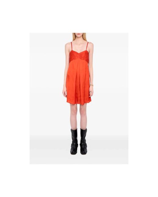 Zadig & Voltaire Red Short Dresses