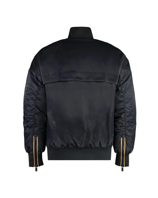 K-Way Bomberjacke aus technischem stoff in Black für Herren