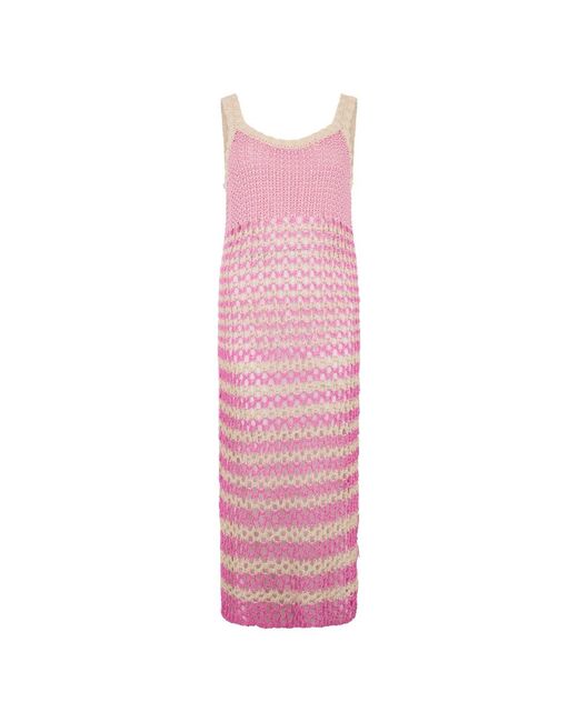 RED Valentino Pink Knitted Dresses