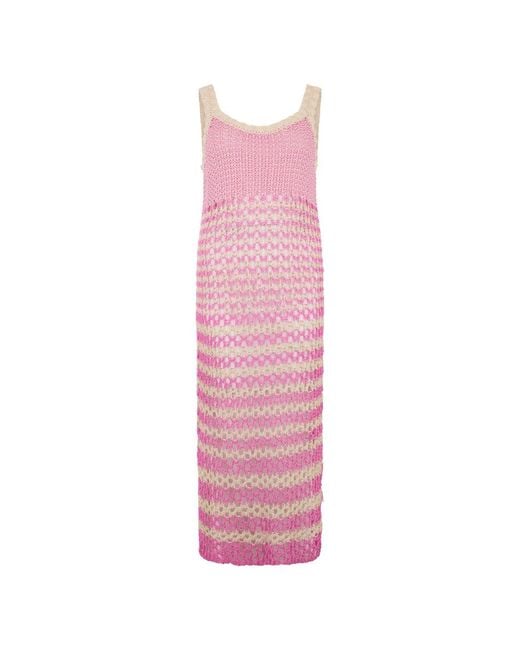 RED Valentino Pink Knitted Dresses