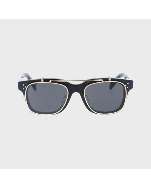 Céline Stilvolle sonnenbrille schwarzer rahmen in Gray für Herren