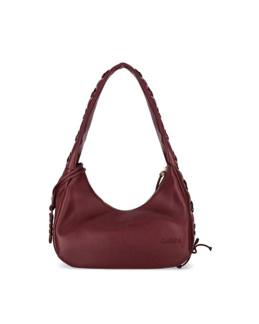 Ganni Purple Shoulder Bags