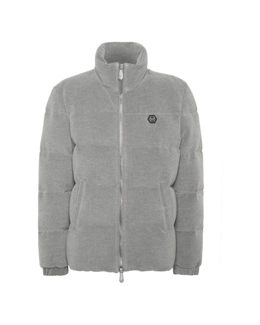 Down Jackets Philipp Plein de hombre de color Gray