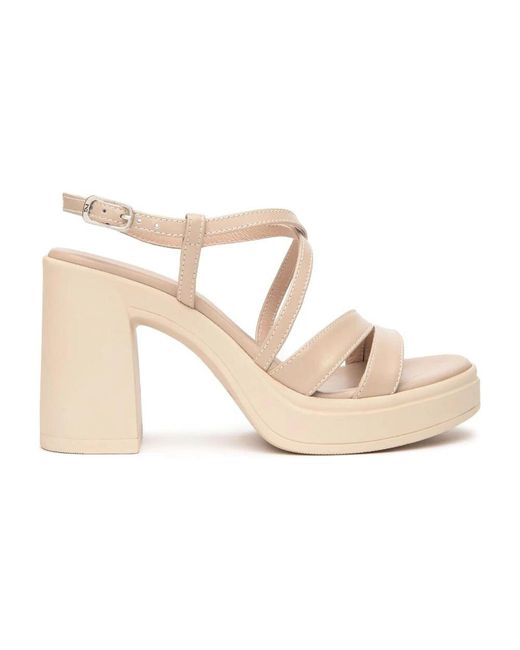 Nero Giardini White High Heel Sandals