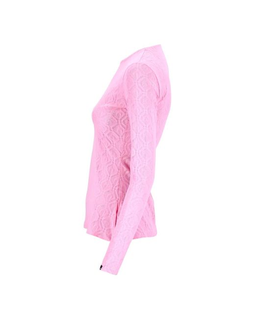 MARINE SERRE Pink Long sleeve tops