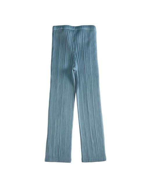 Issey Miyake Blue Straight Trousers