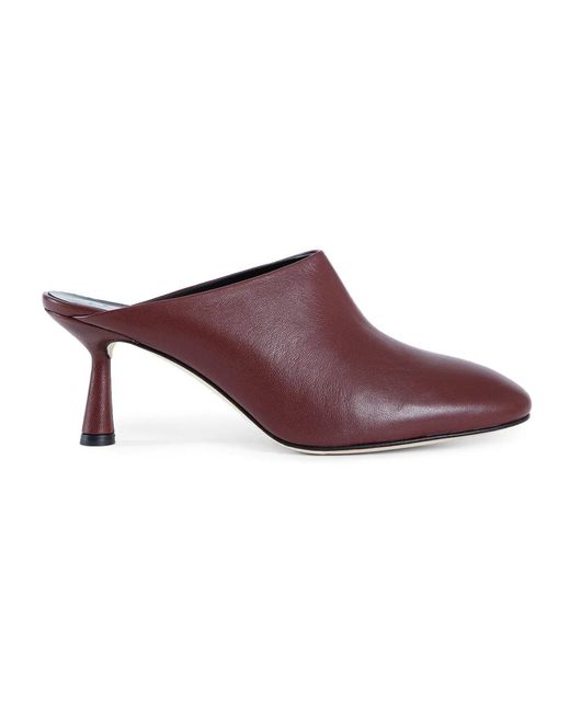 Heeled Mules Aeyde de color Purple