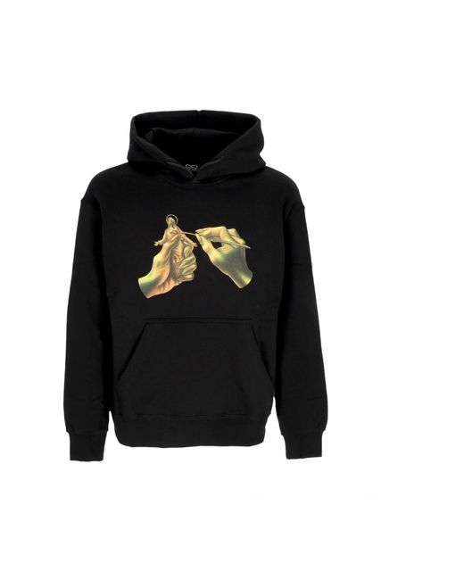 Propaganda Hoodies & Sweatvesten ,Zwart ,Katoen Zwarte Hoodie Met Kangoeroezak in het Black voor heren