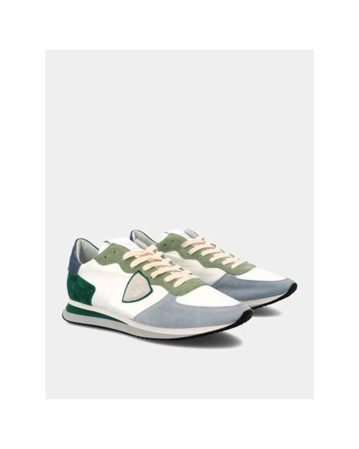 Philippe Model Green Sneakers for men