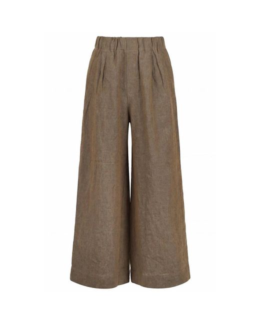Phisique Du Role Brown Wide Trousers
