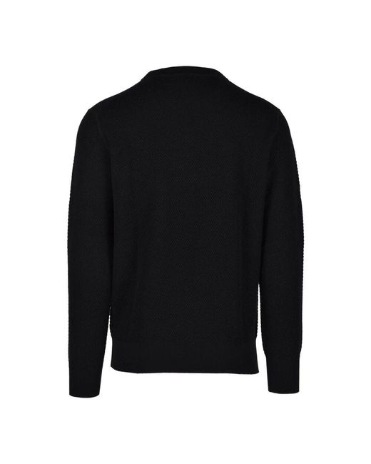 Kangra Wollmischung strickpullover in Black für Herren