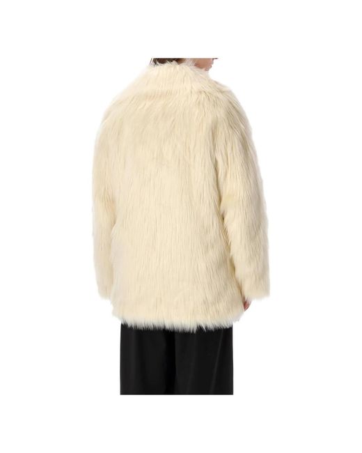 Stand Studio Natural Katalina Eco Fur Fellmantel