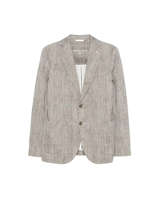 Circolo 1901 Gray Blazers for men