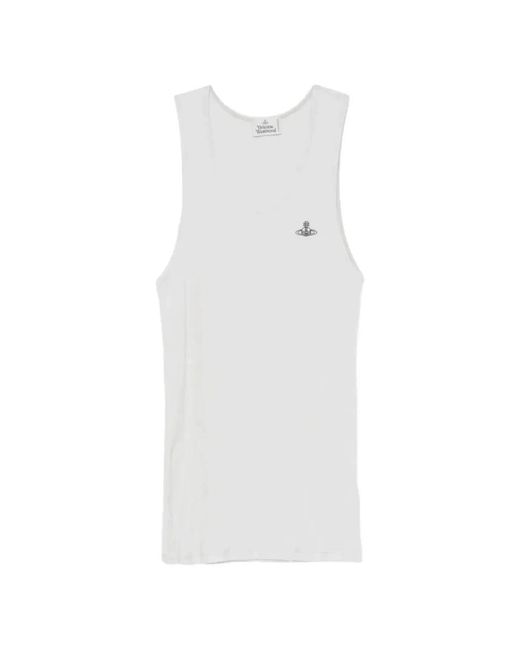 Vivienne Westwood Sleeveless Tops in het White voor heren