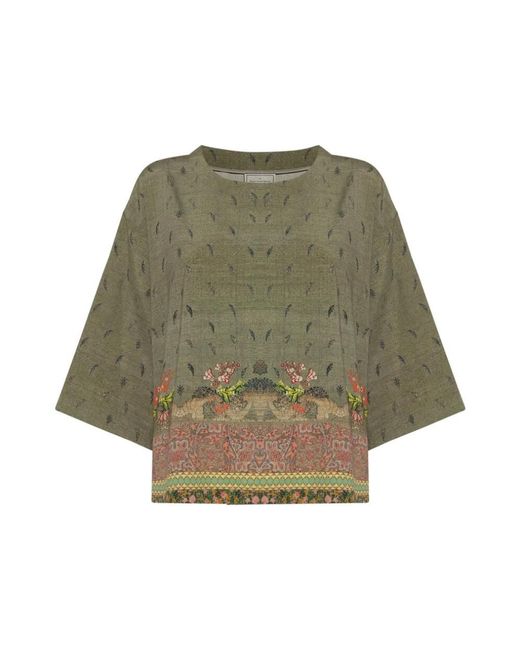 Pierre Louis Mascia Green Blouses